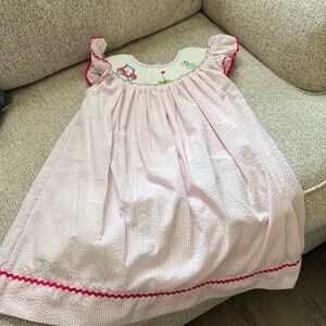 Pink Ruffled Kids Dress